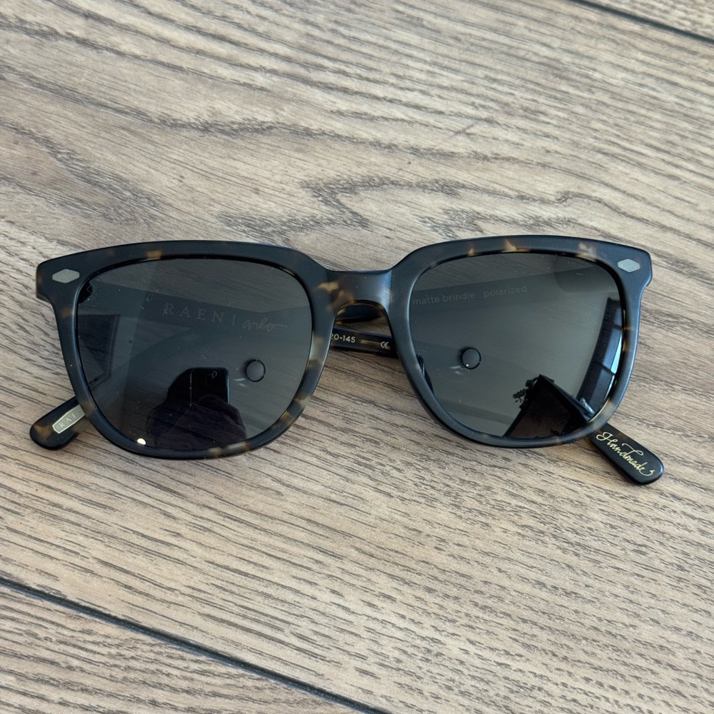 RAEN Arlo Tortoiseshell Sunglasses with Dark Black Lenses